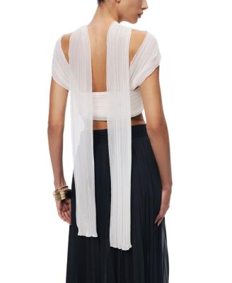  Strapless Draped Bustier Top