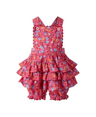 Girls' Cherry Dungaree and Blouse Set - Baby