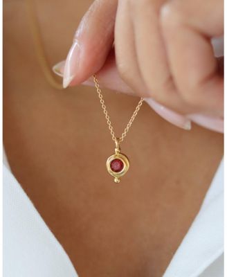  Birthstone Pendant Necklace