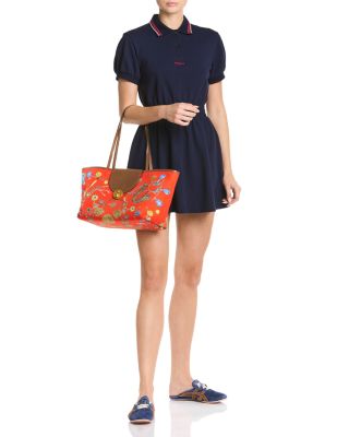 Small Embellished Cotton Tote Bag