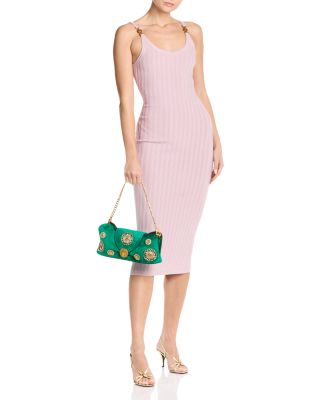 Small Embellished Suede Clutch