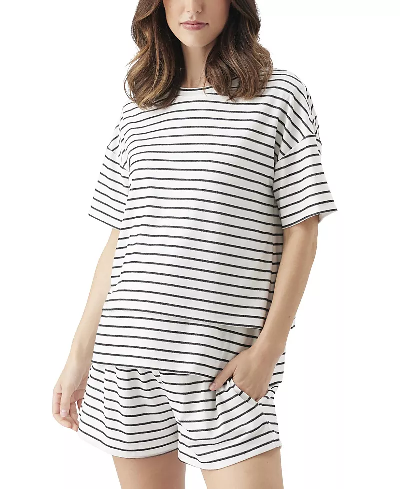 Ripe Maternity Jada Stripe Nursing Tee