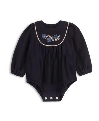 Ely's & Co. Girls' Stitch Embroidered Wool Collection Romper - Baby, Little Kid