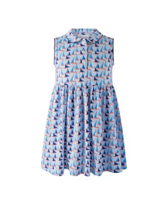  Girls' Sailboat Jersey Dress - Little Kid, Big Kid