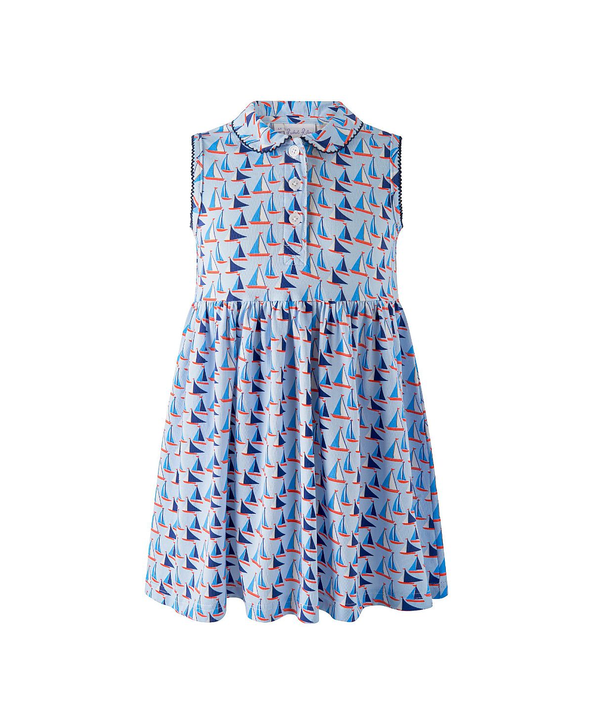 Rachel Riley Girls' Sailboat Jersey Dress - Little Kid, Big Kid