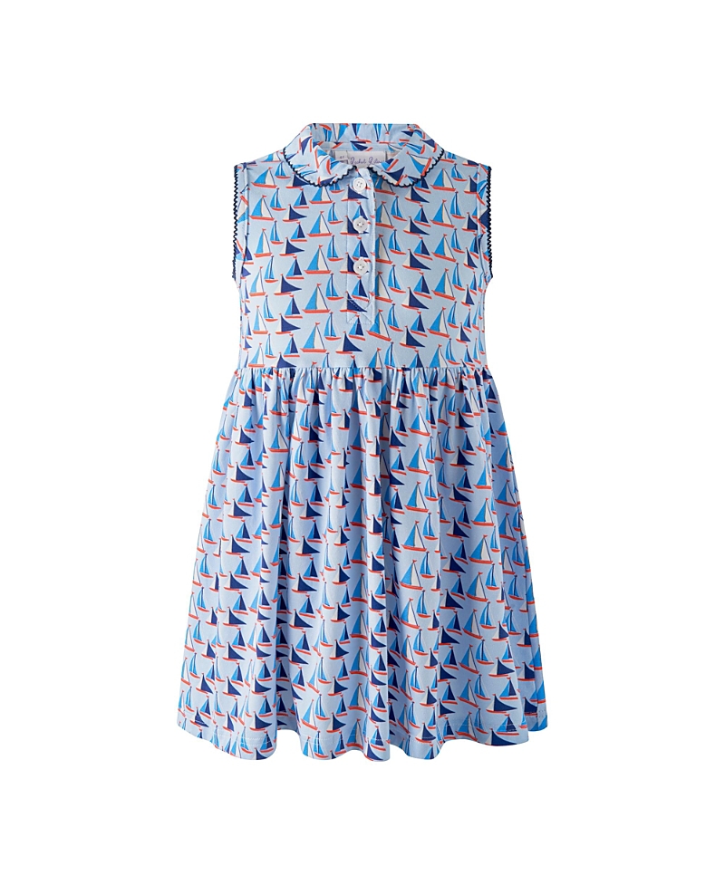Rachel Riley Girls' Sailboat Jersey Dress - Little Kid, Big Kid