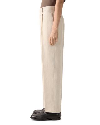 Pleated Linen Pants