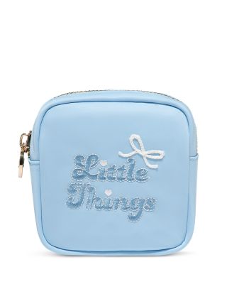 Mini Little Things Embroidered Nylon Pouch