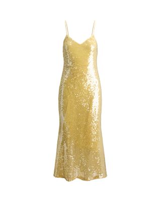 Sequined Sleeveless Cocktail Dress