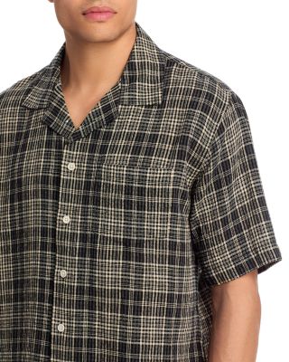 Plaid Seersucker Short Sleeve Shirt