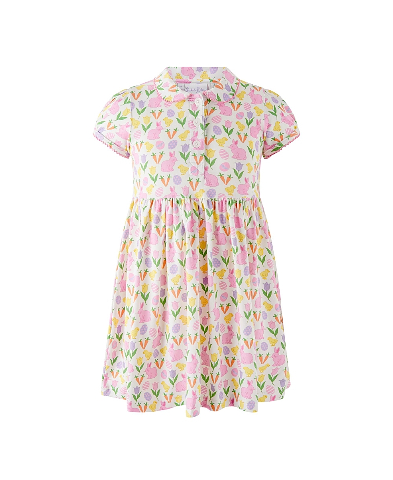 Rachel Riley Girls' Spring Meadows Jersey Dress - Little Kid, Big Kid