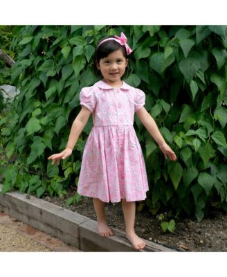 Girls' Daisy Button-Front Dress - Little Kid, Big Kid