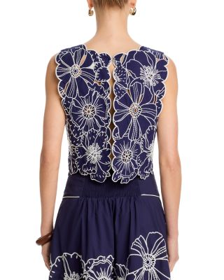 Split Back Cropped Top