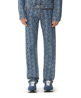 Lunar Year Jacquard Denim Pants