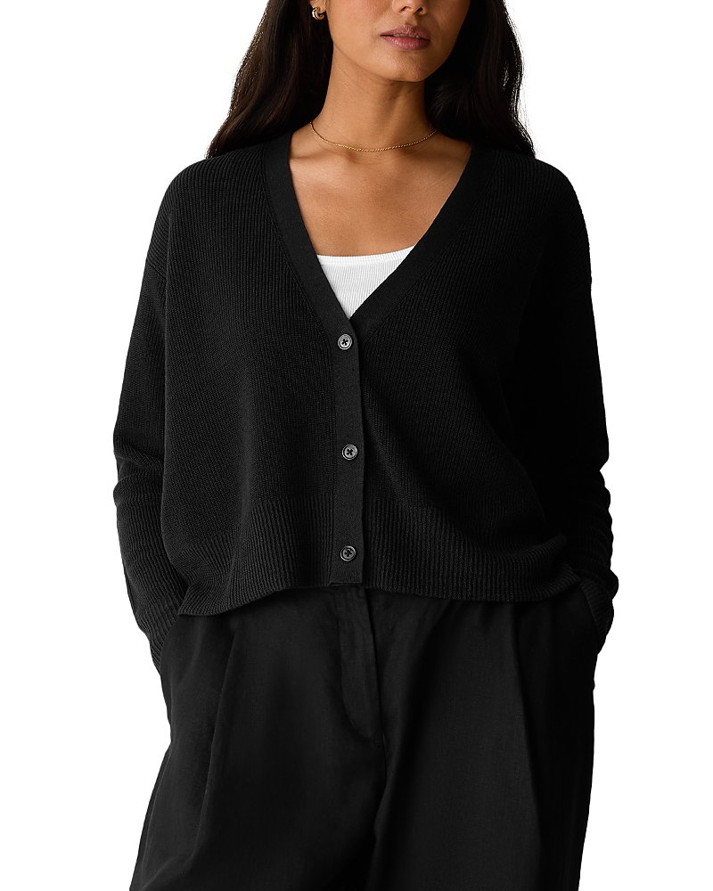 Eileen Fisher V Neck Cardigan Sweater