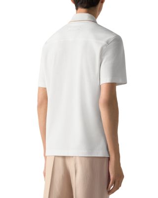 Cotton and Silk Polo Shirt