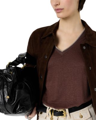 Mirana Linen V Neck Top