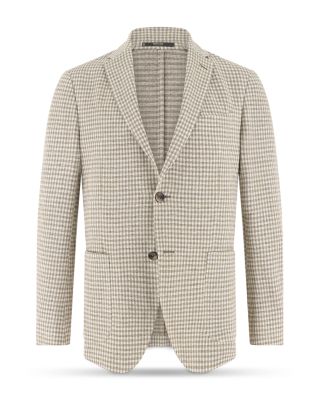 Regular Fit Gingham Linen Blazer