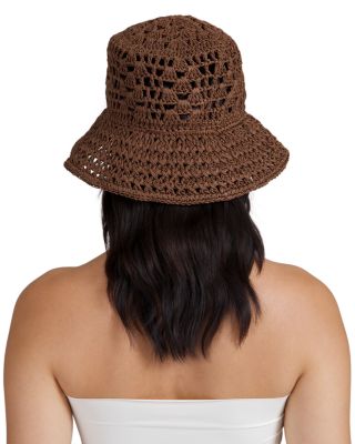 Jonah Twisted Crochet Packable Bucket Hat