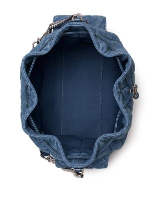 Charlie Quilted Denim Shoulder Bag