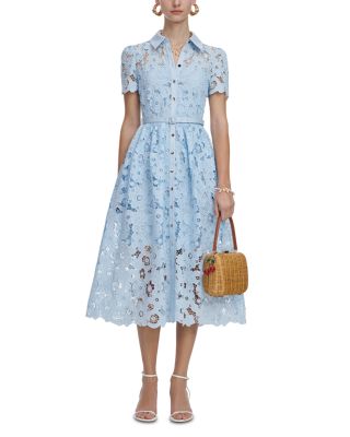 Lace Collared Midi Dress