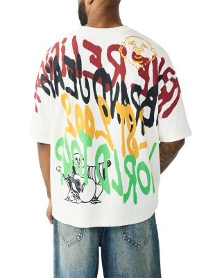 Oversized Fit Graffiti Tee