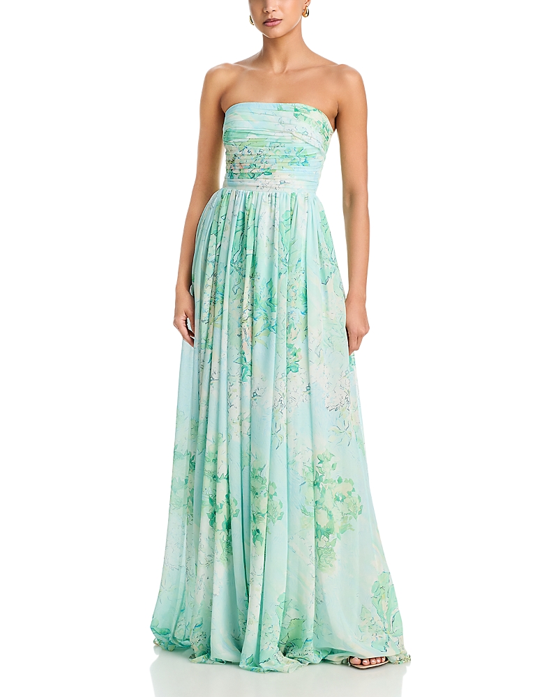 Sau Lee Camille Strapless Maxi Dress