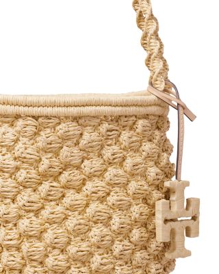 Ella Hand Crochet Straw Bucket Bag