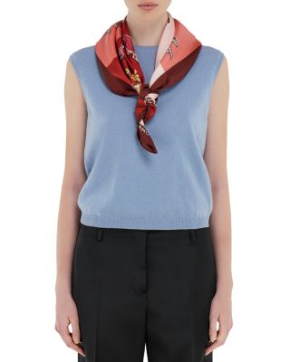 Shoe Print Silk Scarf