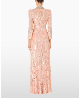 Memphis Sequin-Embellished Maxi Dress