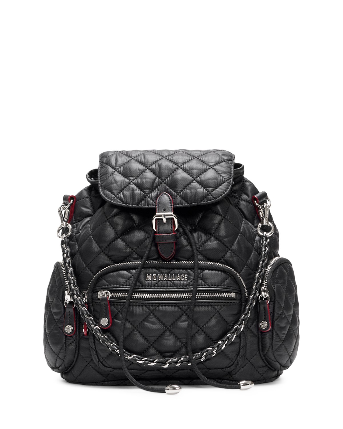 Mz Wallace Crosby Mini Quilted Nylon Backpack