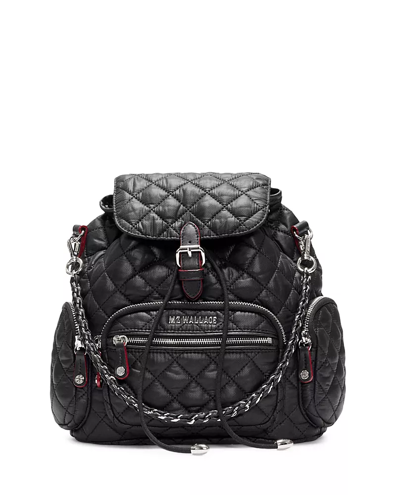 Mz Wallace Crosby Mini Quilted Nylon Backpack