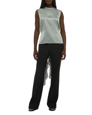 Silk Scarf Drape Top