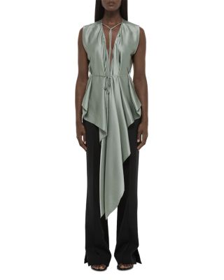 Silk Scarf Drape Top