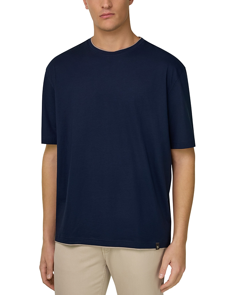 Boggi Milano Relaxed Fit Pima Cotton Crewneck T-Shirt