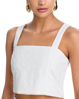 Svea Eyelet Cropped Top