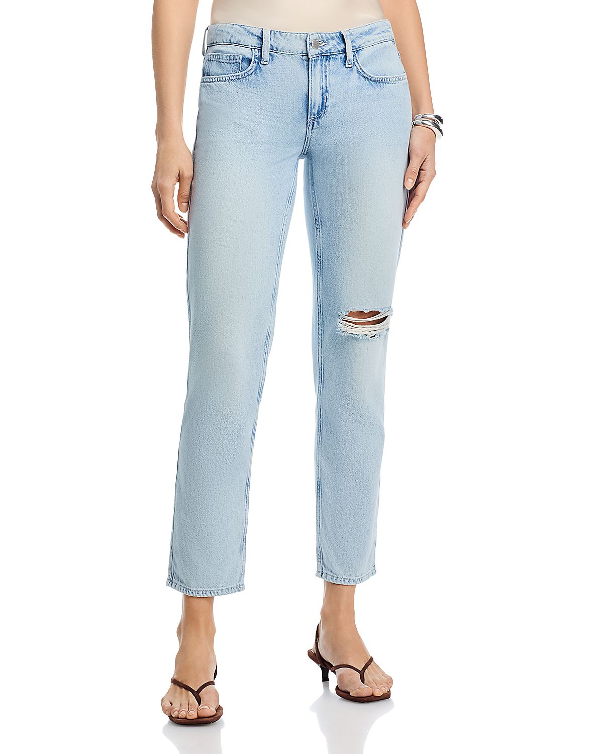 L'Agence Nevia Low Rise Slouch Straight Leg Jeans