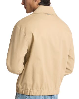 Cotton Linen Zip Blouson Jacket