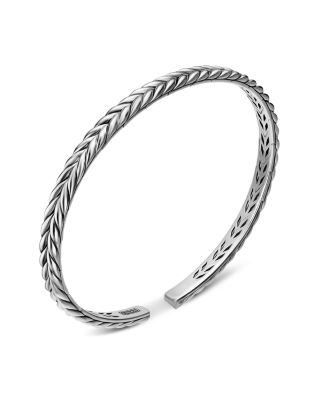 Men's Chevron Flex Bracelet in Sterling Silver, 5.2mm