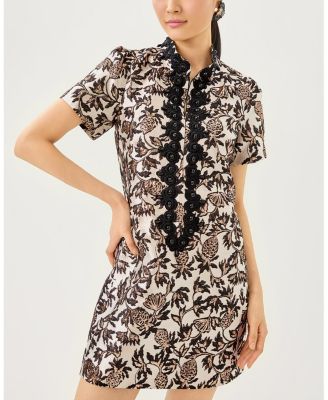 Teddy Jacquard Shift Dress