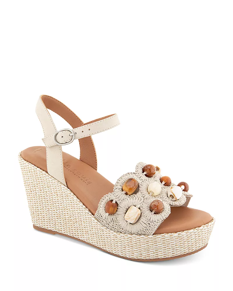 Gentle Souls by Kenneth Cole Women's Nolina Platform Wedge Sandals