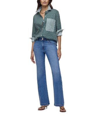 Dana High Rise Flared Jeans in Tranquil