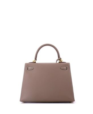 Kelly 25 Handbag Grey Epsom with Gold Hardware