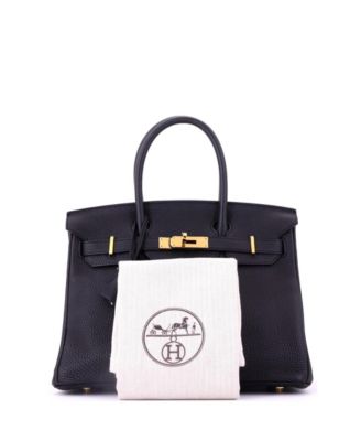Birkin 30 Handbag Black Togo with Gold Hardware