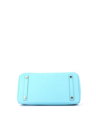 Birkin 30 Handbag Blue Epsom with Gold Hardware