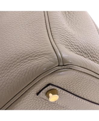 Birkin 30 Handbag Green Clemence with Gold Hardware