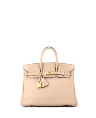 Birkin 25 Handbag Light Swift with Gold Hardware