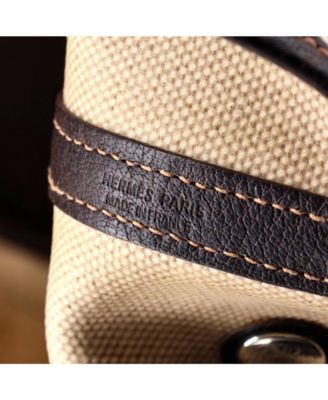 36 Garden Party Tote Toile and Leather