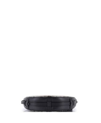   Hirondelle Shoulder Bag Coated Canvas and Leather