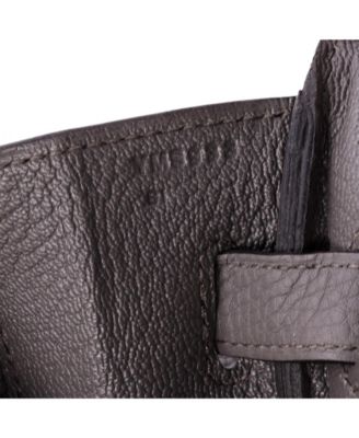 Birkin 30 Handbag Grey Togo with Palladium Hardware